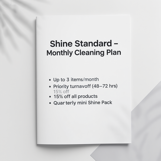 Shine Standard – Monthly Cleaning Plan